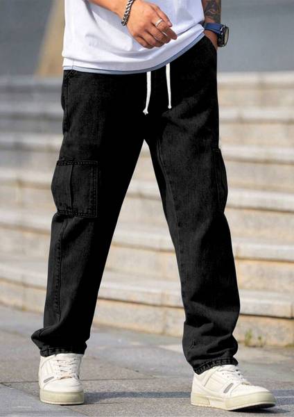 FTX Loose Fit Men Black Jeans