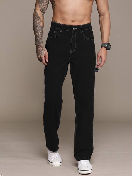Roadster Tapered Fit Men Black Jeans