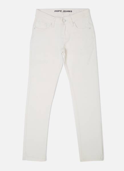 Pepe Jeans Slim Boys White Jeans - Price History