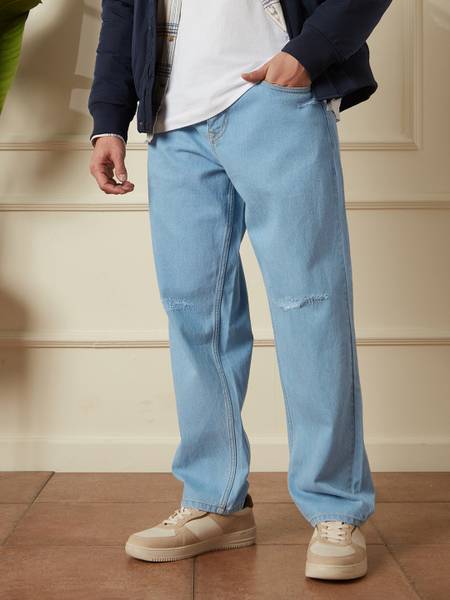 WROGN Loose Fit Men Blue Jeans