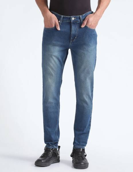 FLYING MACHINE Tapered Fit Men Blue Jeans