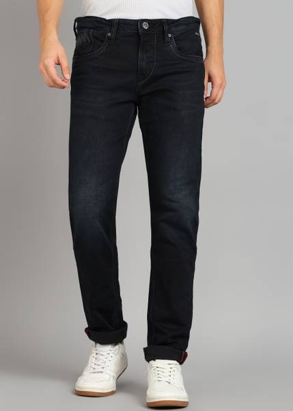LAWMAN Slim Men Dark Blue Jeans