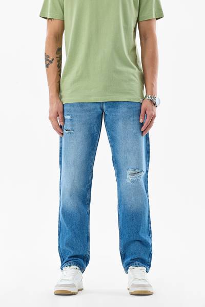 Snitch Relaxed Fit Men Blue Jeans