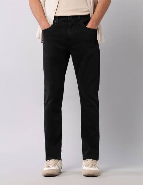 U.S. Polo Assn. Denim Co. Tapered Fit Men Black Jeans