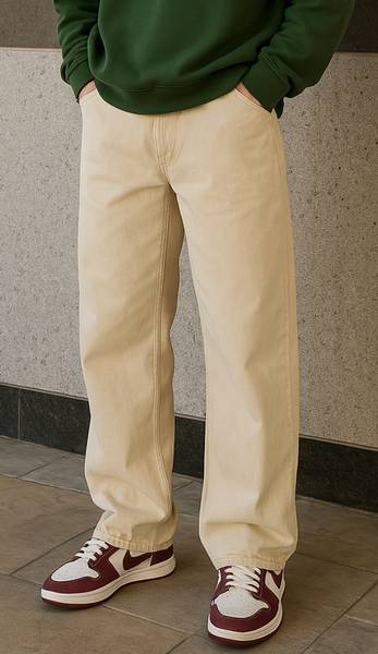 Zaba Denim Straight Fit Men White Jeans