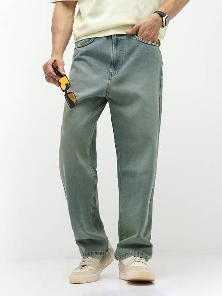 Urbano Fashion Loose Fit Men Light Blue Jeans
