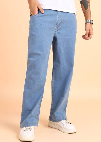 MONTREZ Straight Fit Men Light Blue Jeans