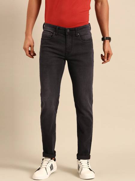BEING HUMAN Slim Men Black Jeans