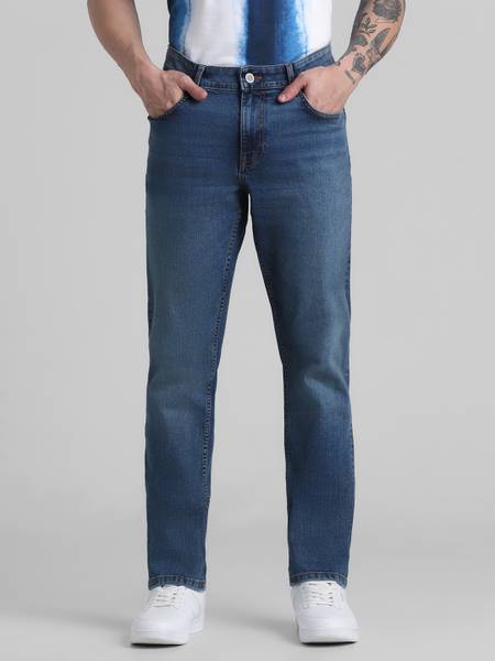 JACK & JONES Slim Men Dark Blue Jeans