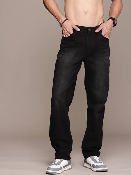 Roadster Straight Fit Men Black Jeans