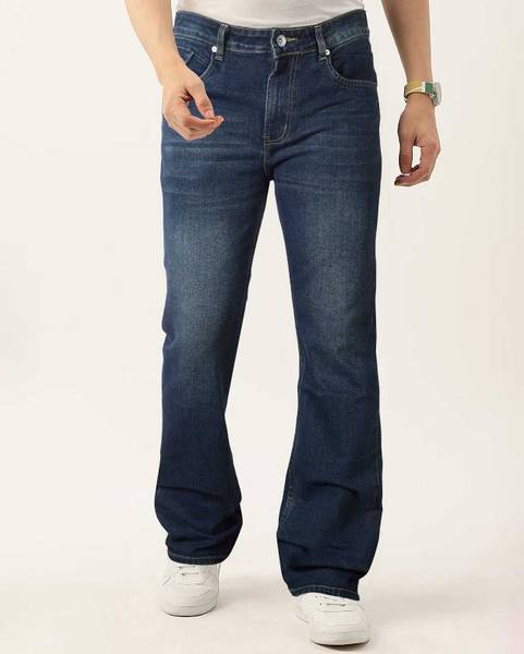 Raw Purple Boot-Leg Men Blue, Green Jeans