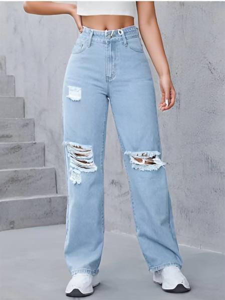 AA-HA! Regular Women Light Blue Jeans