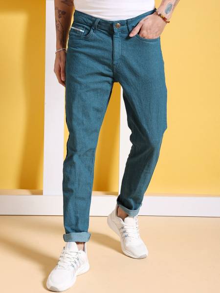 The Indian Garage Co. Slim Men Green Jeans
