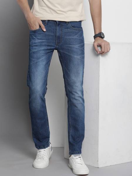 The Indian Garage Co. Slim Men Blue Jeans