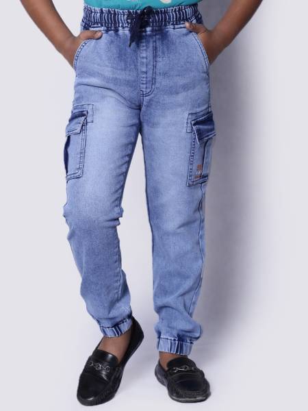 Senotex Jogger Fit Boys Blue Jeans