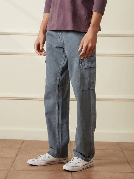 WROGN Relaxed Fit Men Grey Jeans