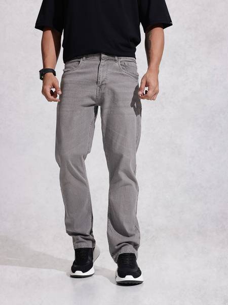 WROGN Regular Men Grey Jeans