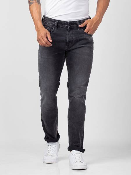 Spykar Relaxed Fit Men Grey Jeans
