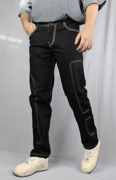 Styzon Regular Men Black Jeans Price History