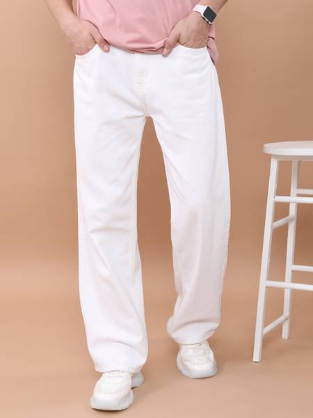 HIGHLANDER Boot-Leg Men White Jeans
