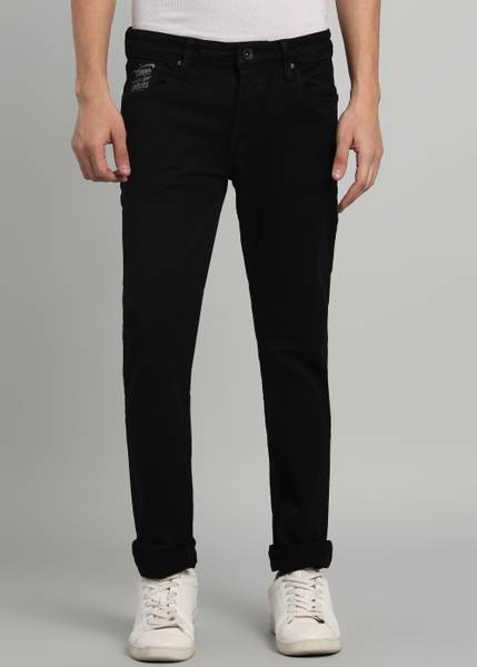 INTEGRITI Slim Men Black Jeans