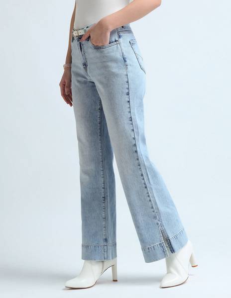 U.S. POLO ASSN. Boot-Leg Women Blue Jeans