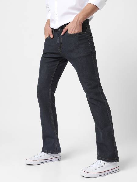 Urbano Fashion Boot-Leg Men Dark Grey Jeans