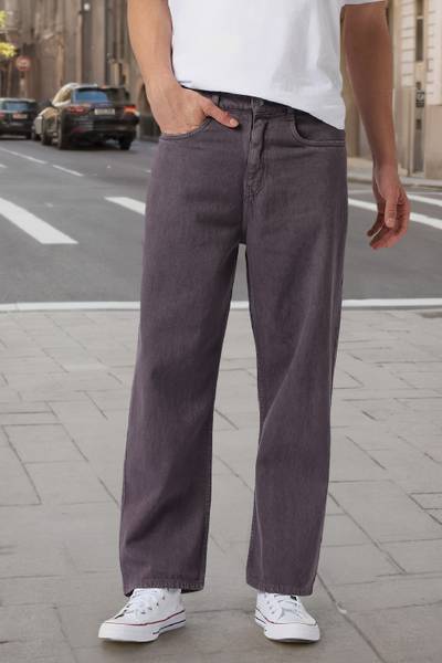 Urbano Fashion Loose Fit Men Grey Jeans