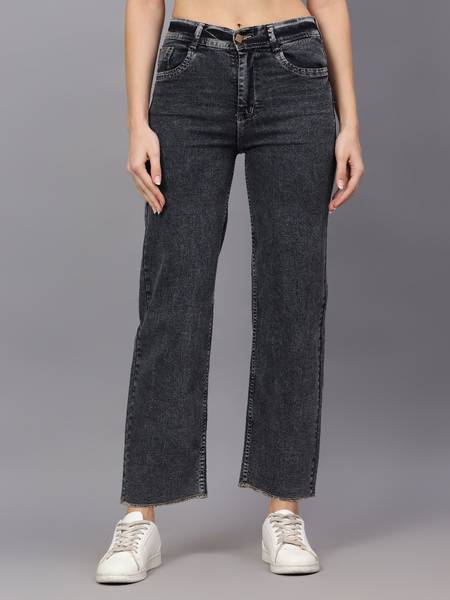 TYFFYN Boot-Leg Women Dark Grey Jeans