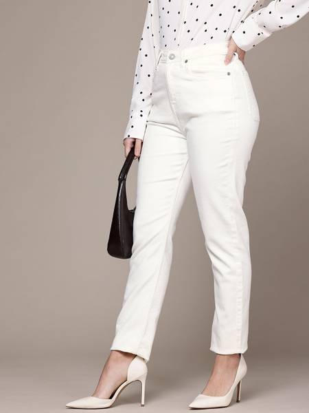 French Connection Slim Women White Jeans