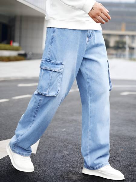 BEN MARTIN Loose Fit Men Light Blue Jeans