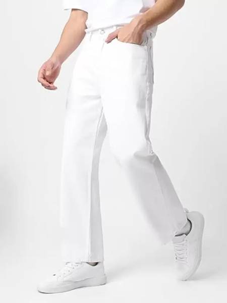 Jeancherry Loose Fit Men White Jeans