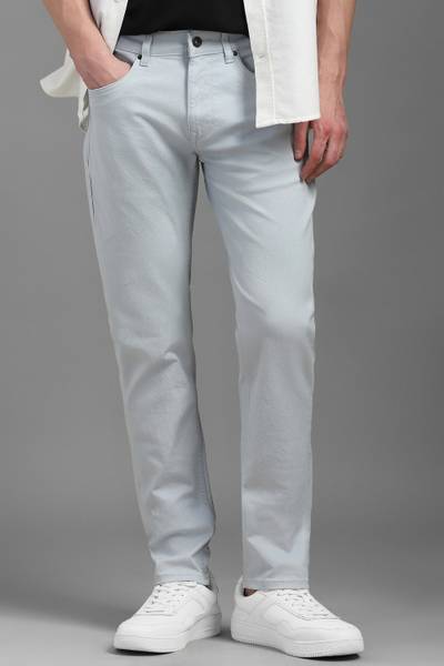 LOUIS PHILIPPE Tapered Fit Men Grey Jeans