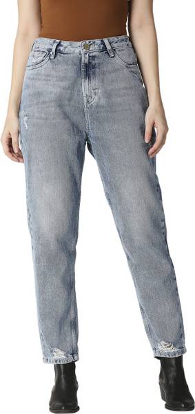 DESI BELLE Boyfriend Women Dark Blue Jeans