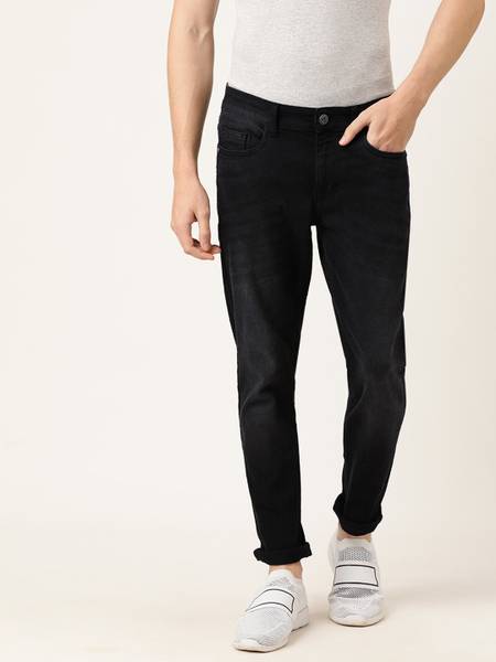 The Indian Garage Co. Slim Men Black Jeans