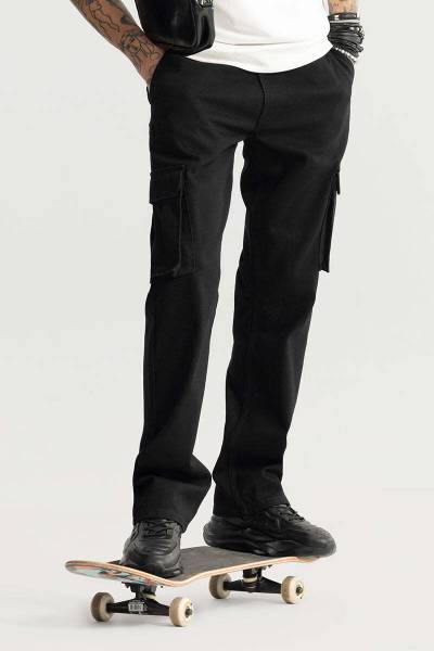 Snitch Jogger Fit Men Black Jeans