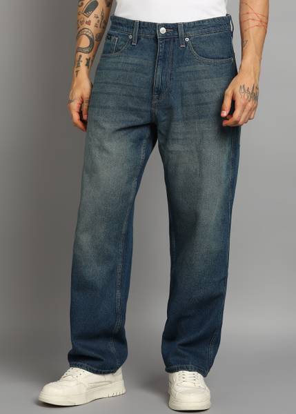 FLYING MACHINE Relaxed Fit Men Dark Blue Jeans