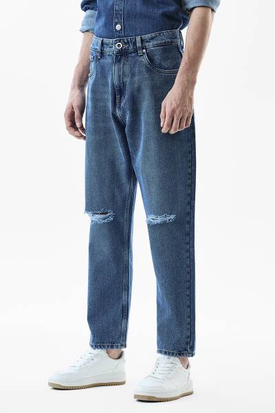 Snitch Relaxed Fit Men Blue Jeans