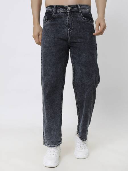 SHINIK Loose Fit Men Grey Jeans
