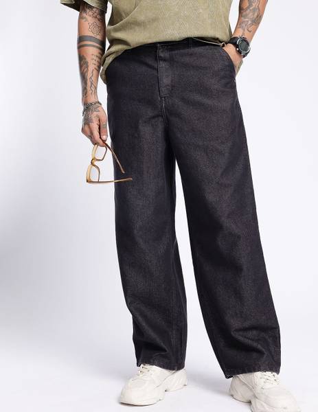 Glitchez Men Black Jeans
