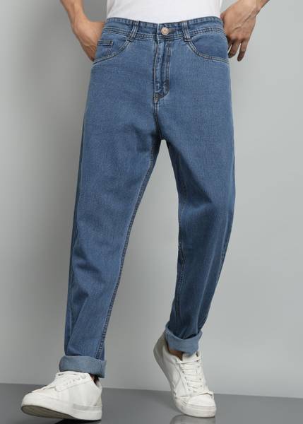 A Flash Loose Fit Men Light Blue Jeans