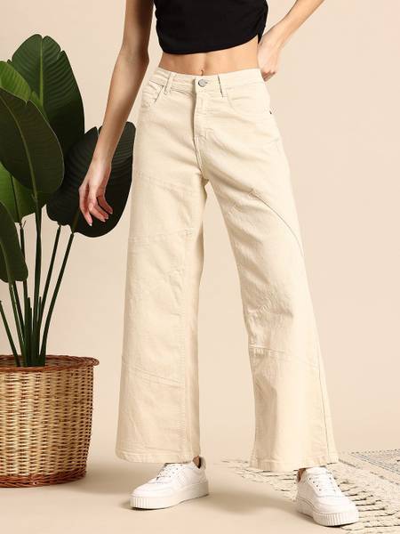 Mast & Harbour Regular Women Beige Jeans