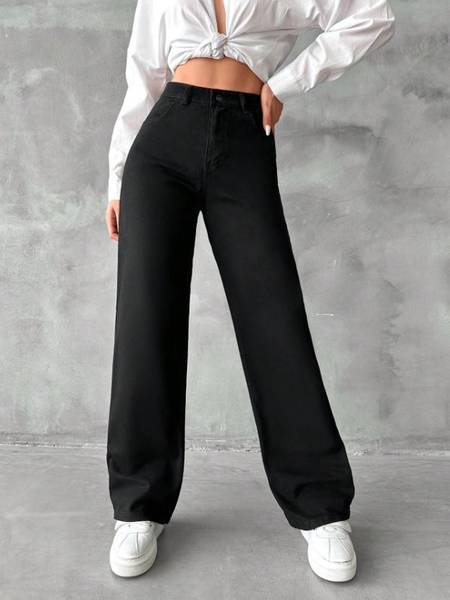 silver threads Boyfriend Women Black Jeans