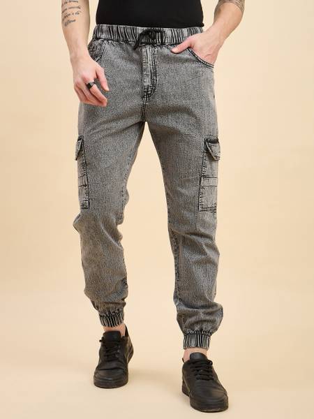 STUDIO NEXX Jogger Fit Men Grey Jeans