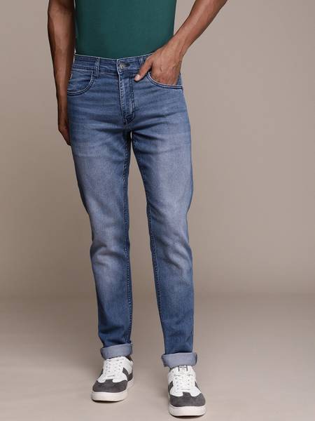 WROGN Slim Men Dark Blue Jeans
