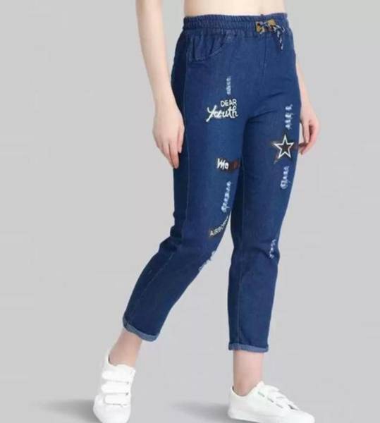 KIRMANI Regular Girls Blue Jeans