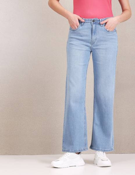 U.S. POLO ASSN. Flared Women Light Blue Jeans