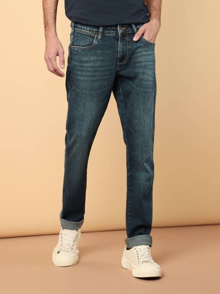 Wrangler Skinny Men Dark Blue Jeans