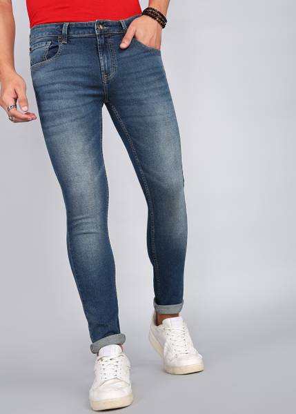 Spykar Skinny Men Blue Jeans