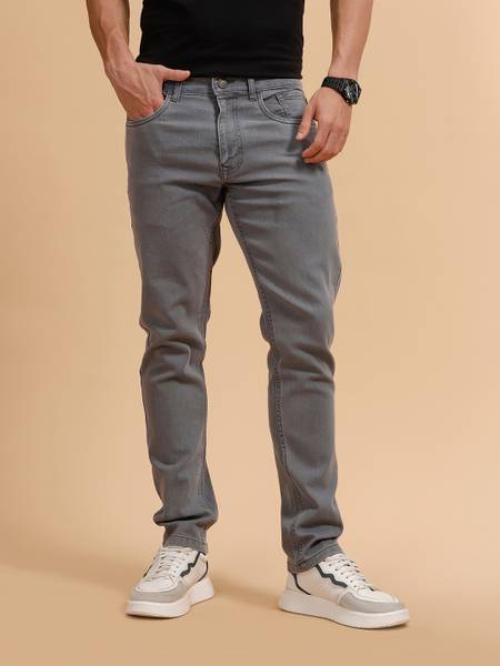WROGN Slim Men Grey Jeans